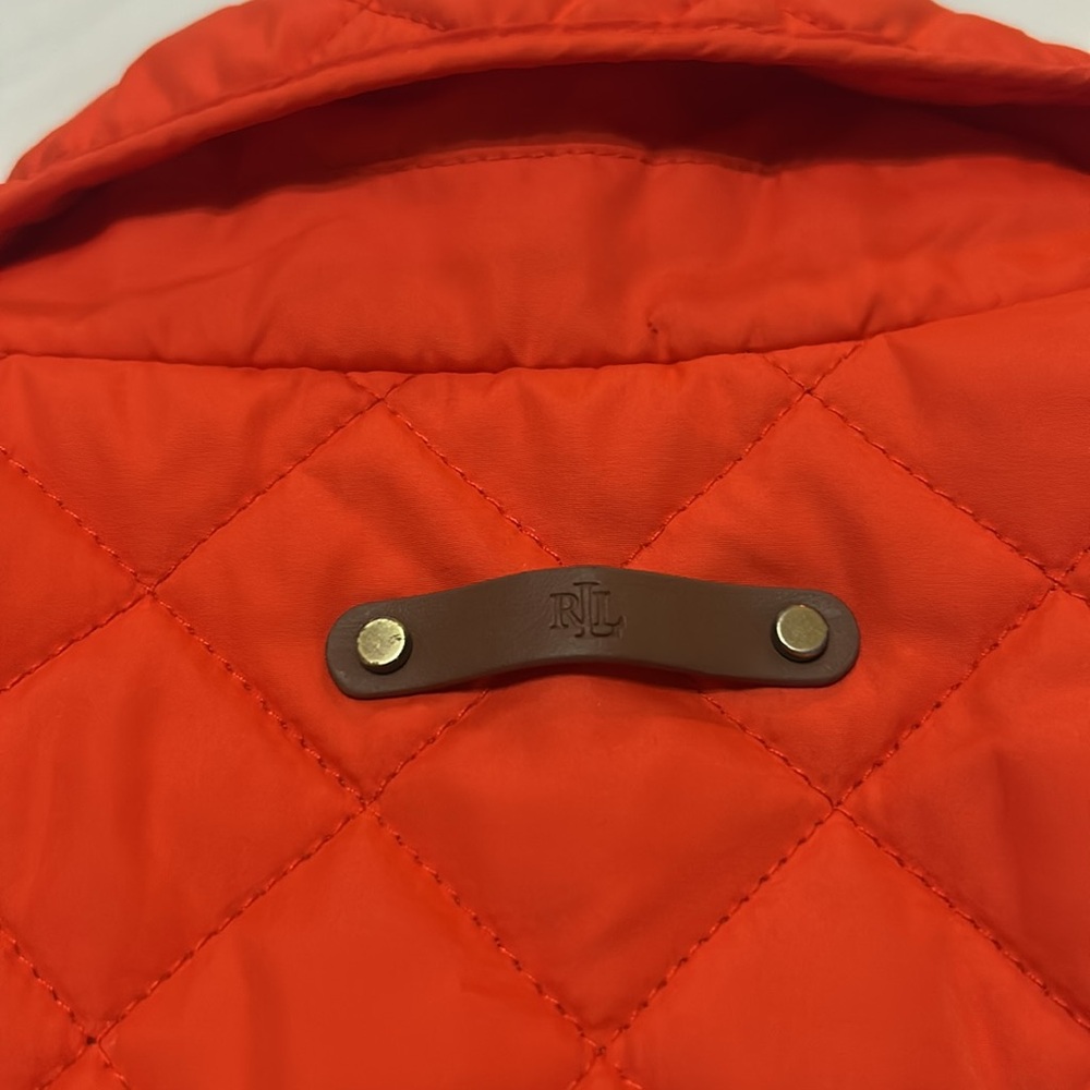 Ralph Lauren Women's Quilted Jacket Orange size S - Picture 8 of 10